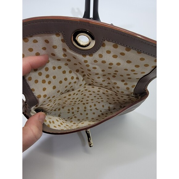 ALD Kate Spade Kent Flap Chrissy Wristlet Taupe Leather Clutch Small Purse EUC - Picture 7 of 9